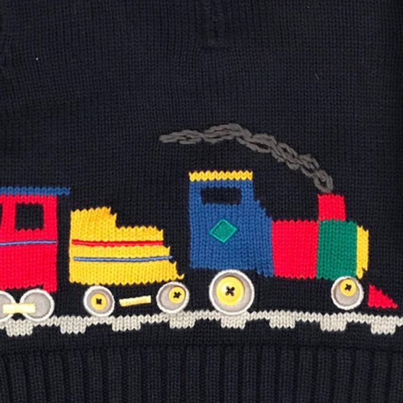 Harry and Me Boys Train Sweater - 12m - Picture 3 of 3